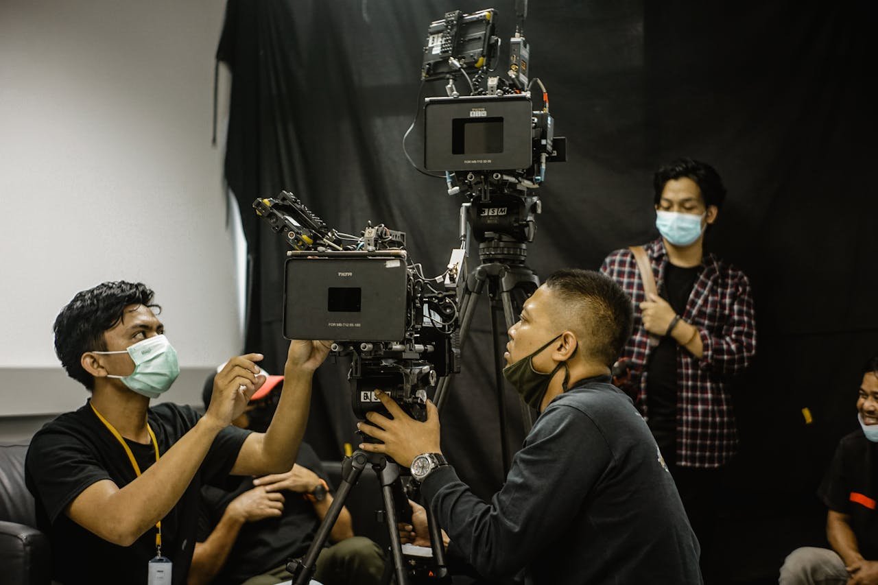 A Man Holding a Camera