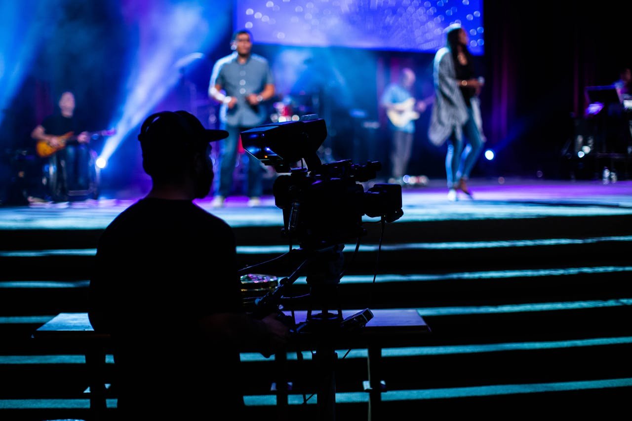 A Cameraman in a Concert